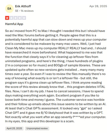 CleanMyMac 리뷰 2