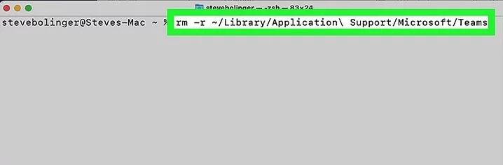 vider le cache de Microsoft Teams sur Mac
