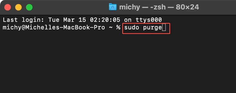 vider le cache RAM Mac