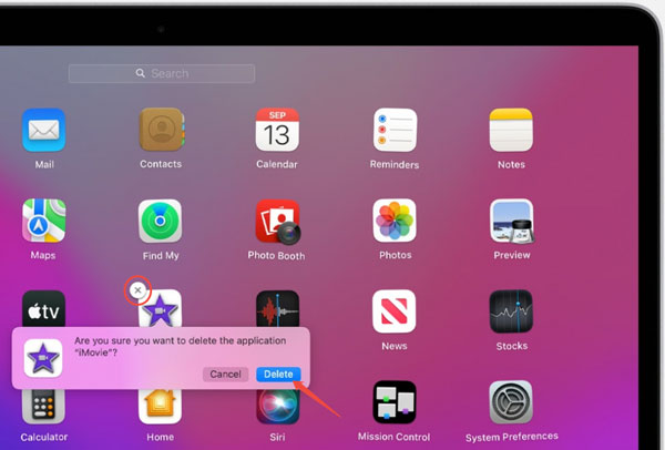 Installierte Apps auf Mac über Launchpad löschen