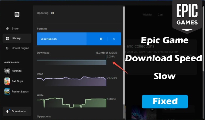 fix epic games download speed slow
