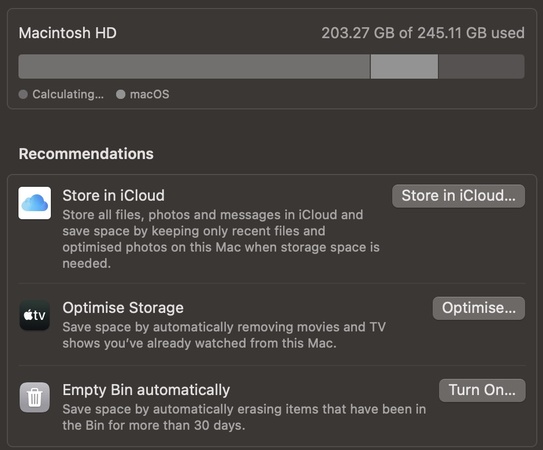 mac built in clean tool