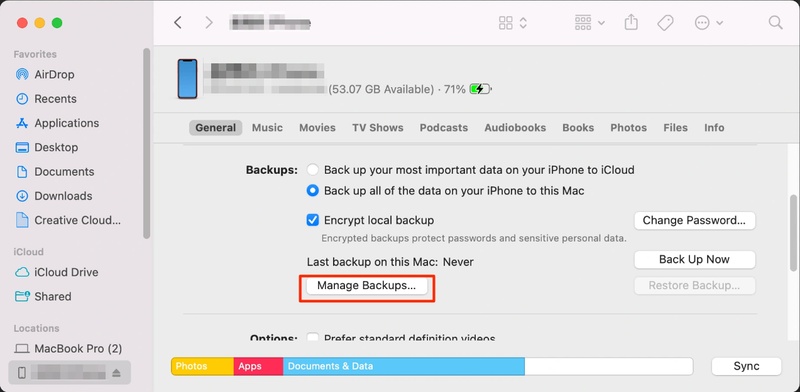 administrar los backups para optimizar el almacenamiento de información mac