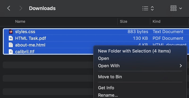 déplacer les téléchargements à la corbeille sur Mac