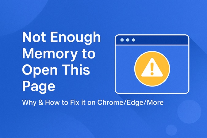 not enough memory to open this page