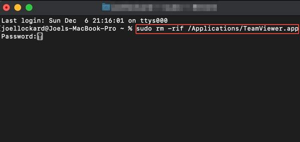 Programme auf Mac über Terminal deinstallieren