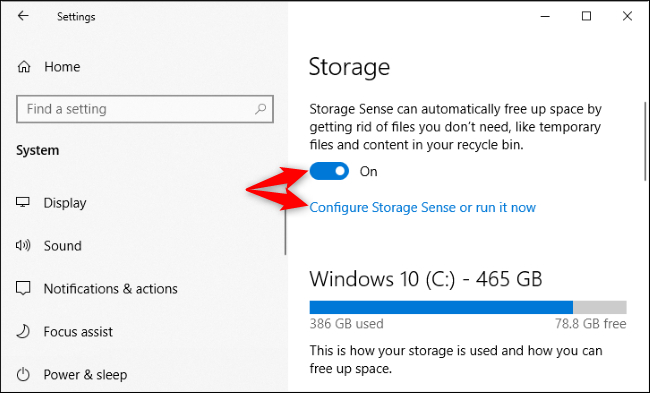configurar sensor de almacenamiento para eliminar automáticamente archivos basura-1