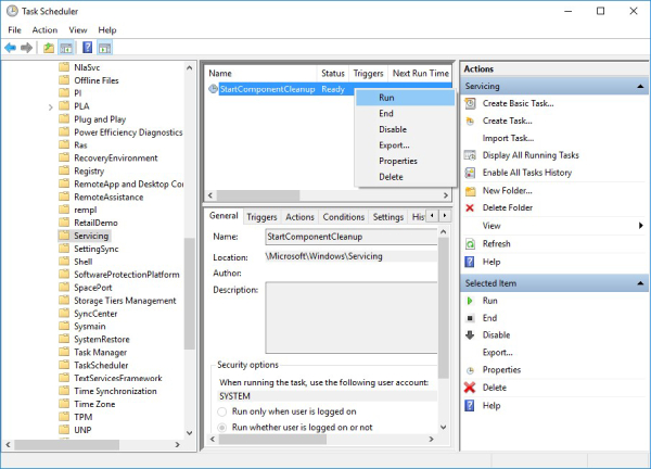 ejecutar startcomponentcleanup para eliminar archivos duplicados en la carpeta winsxs