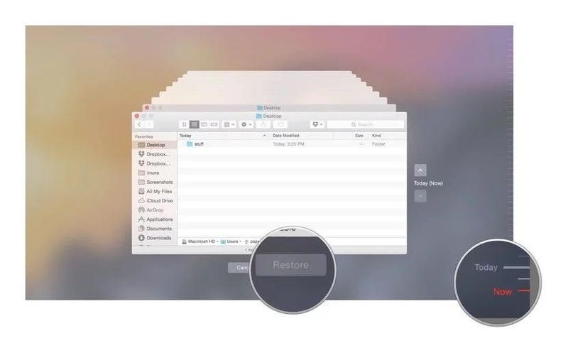 enter time machine on mac