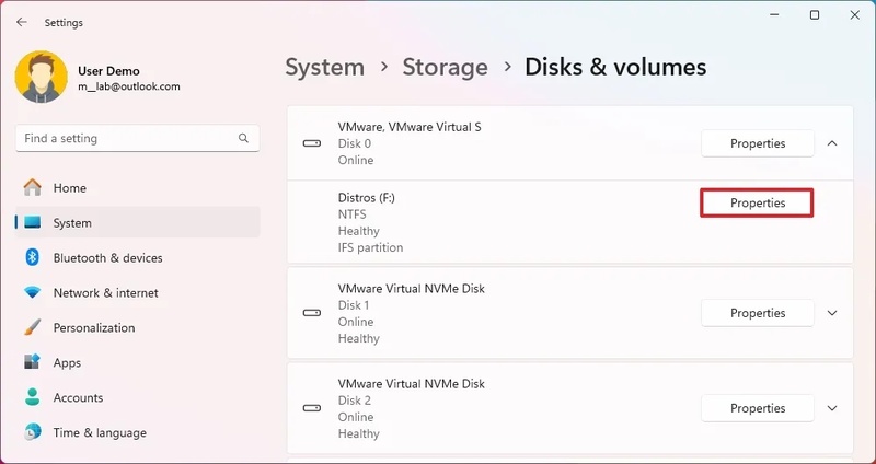 format sd card via windows settings