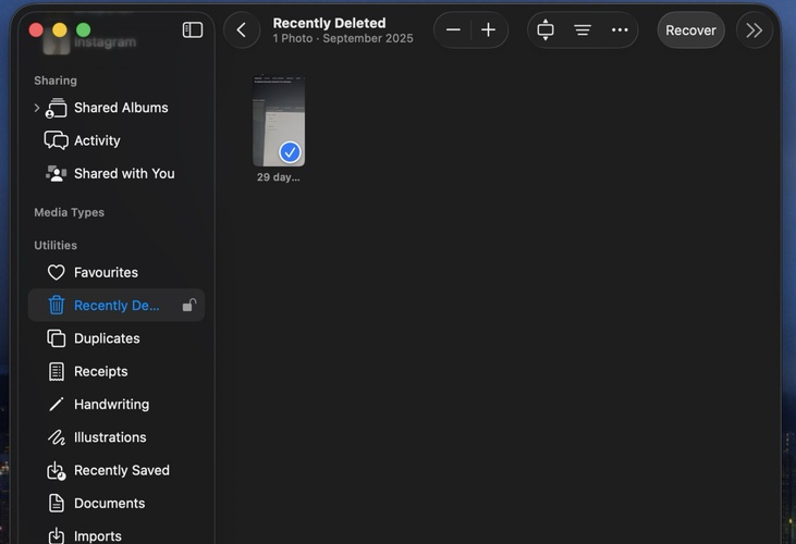 go  to the recently deleted on mac