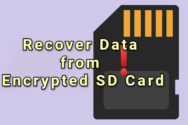 how to recover data from encrypted sd card