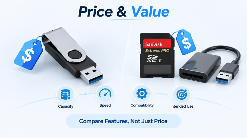 usb stick vs sd memory card in price