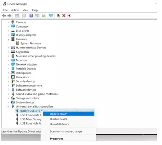 select device manager