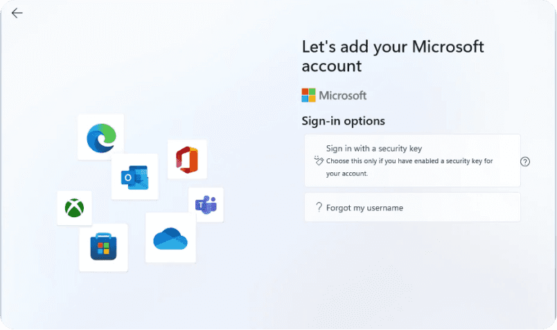 Forced Microsoft account sign-in