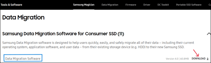 La migración de datos de Samsung está estancada en 0