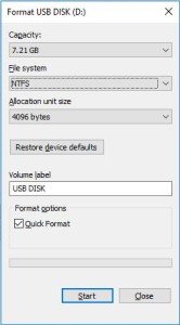usb 드라이브 포맷하기