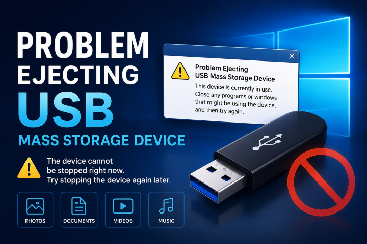 fix problem ejecting usb mass storage device