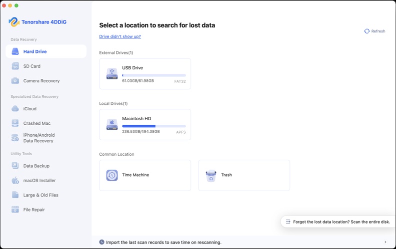 4ddig mac main interface