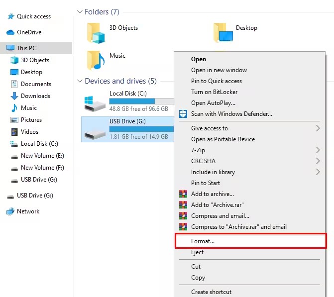 Seleccionar el ícono de formato