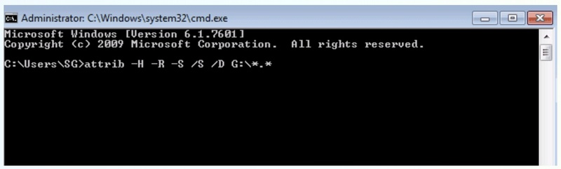 enter the prompt to restore deleted files