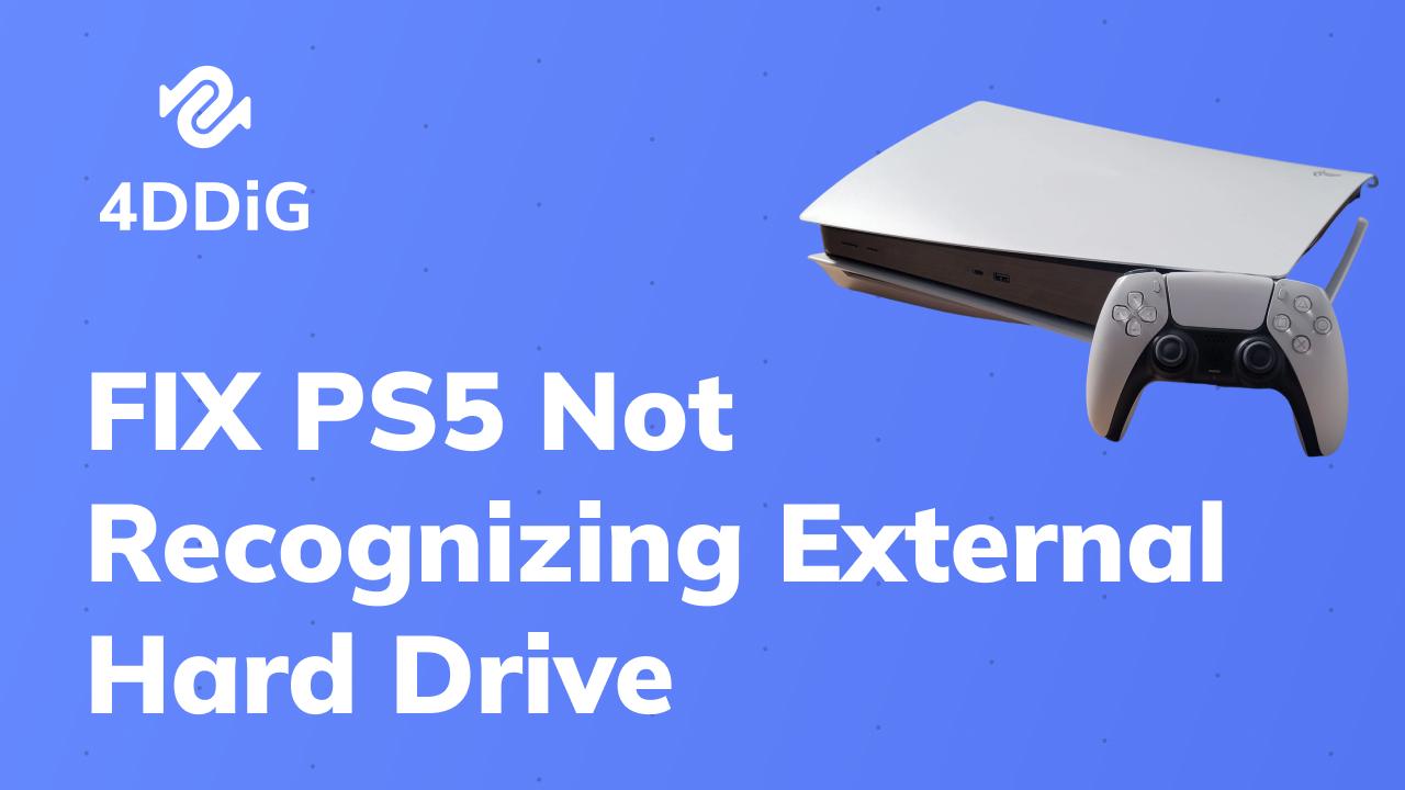 PS5 لا يتعرف على قرص التخزين الخارجي.