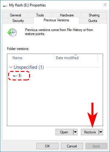 recover deleted files