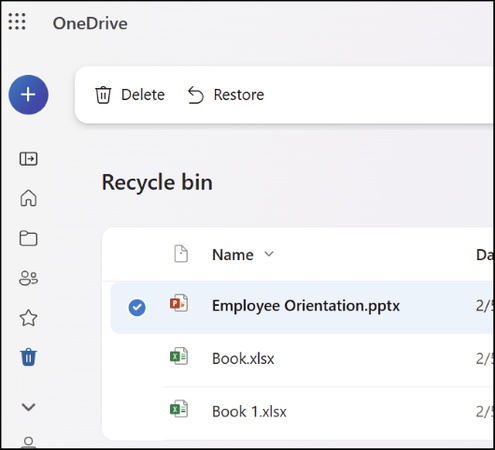 recover erased files from flash drive via recycle bin