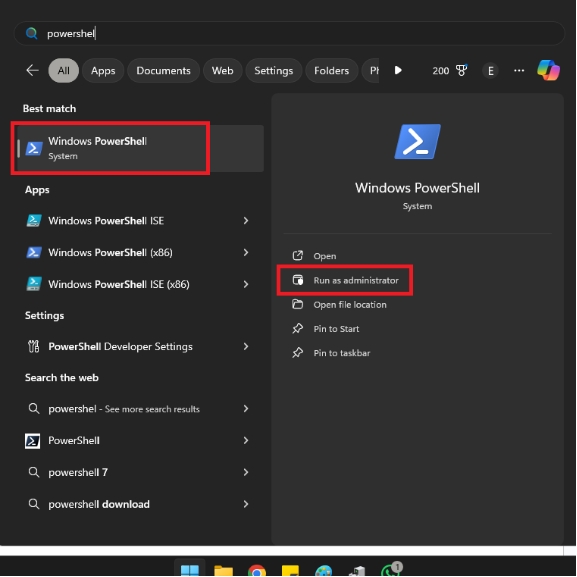 run as administrator