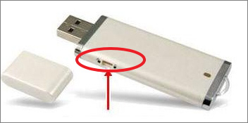 turn off usb switch to remove write protection
