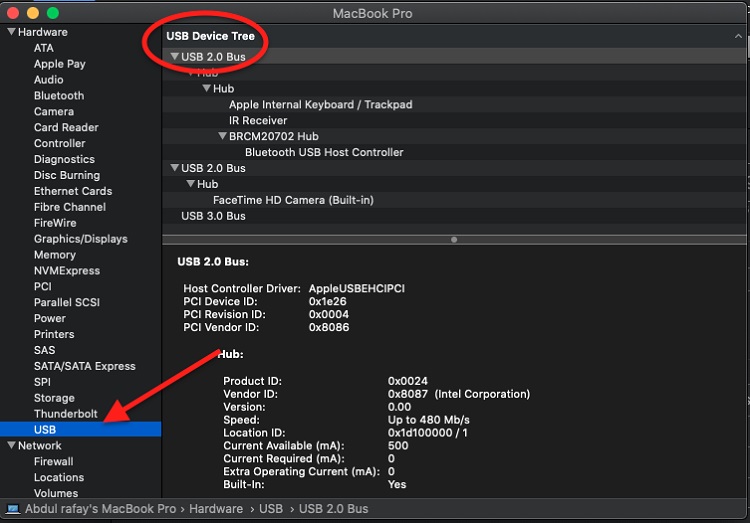usb system info