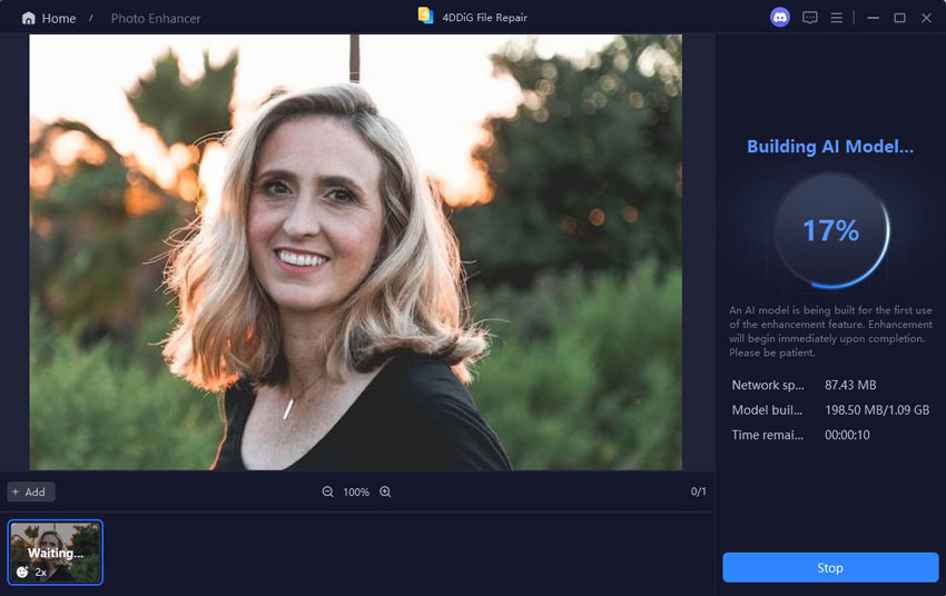 building ai model for photo enhancement