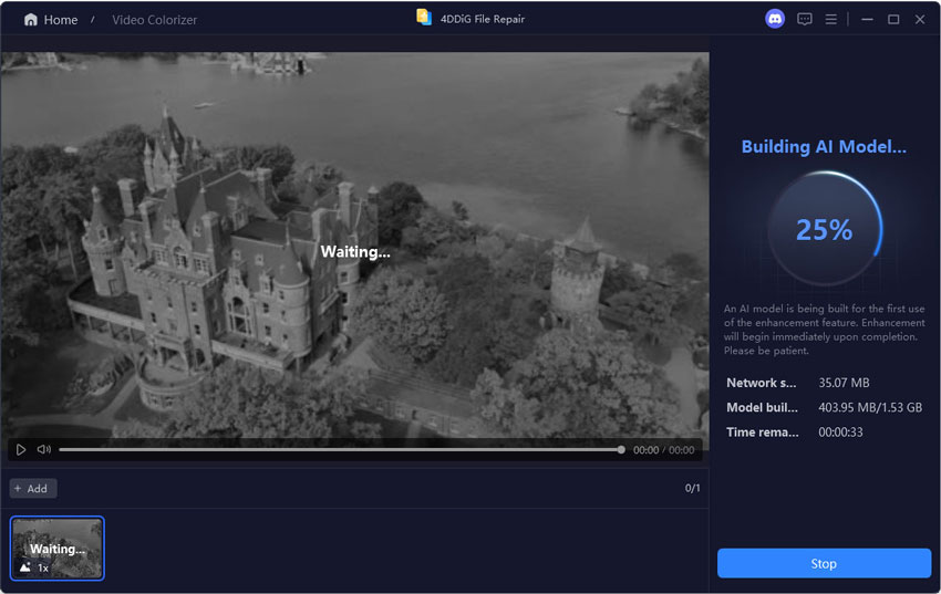 building ai model for video colorization
