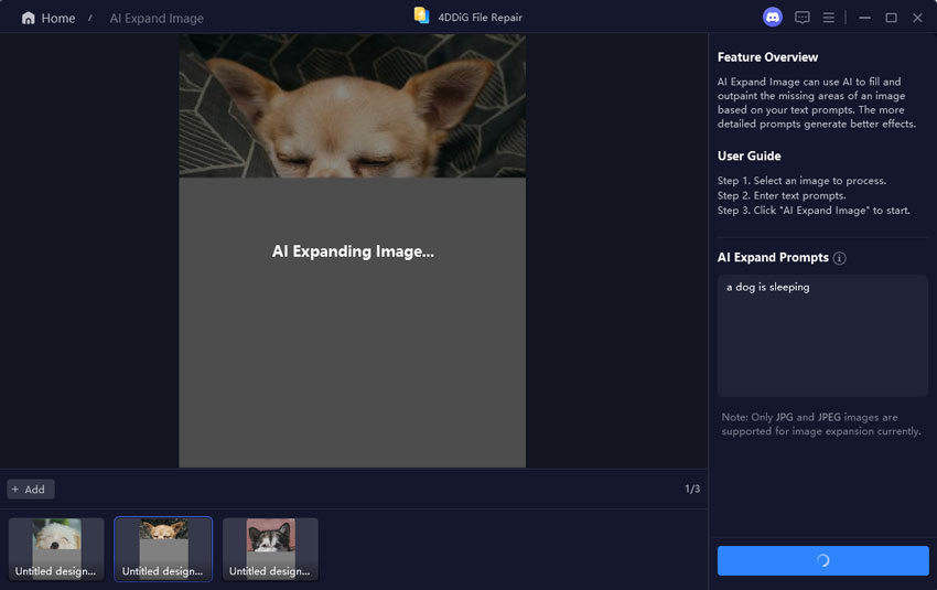 generating expanded image with ai