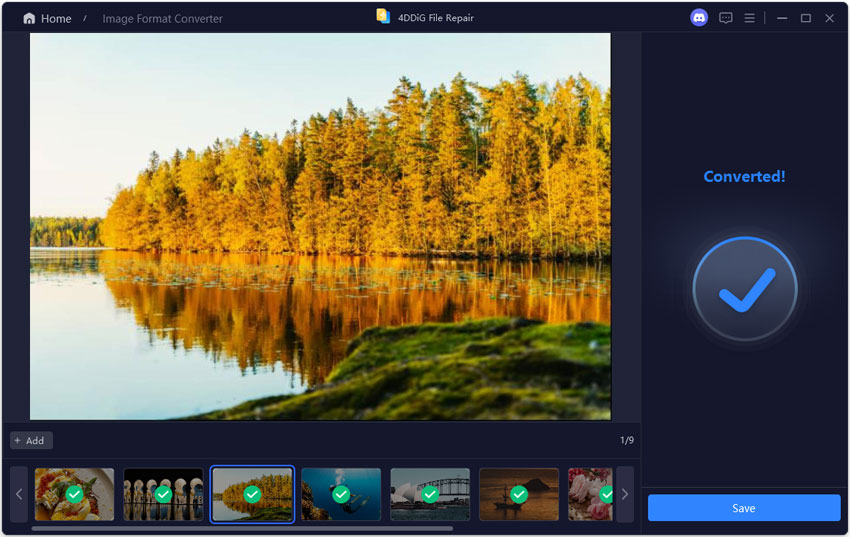 check and save converted jpg files