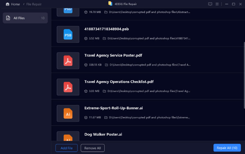 repair all archive files