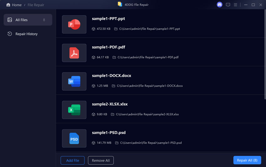start file repair