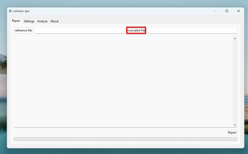 add truncated file to untrunc