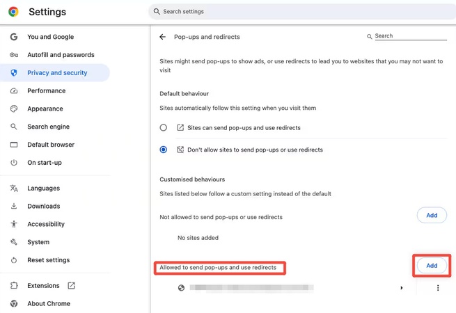 allow streameast to show ads