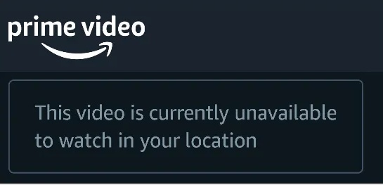 amazon prime video unavailable