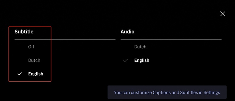 change hbo max subtitle language