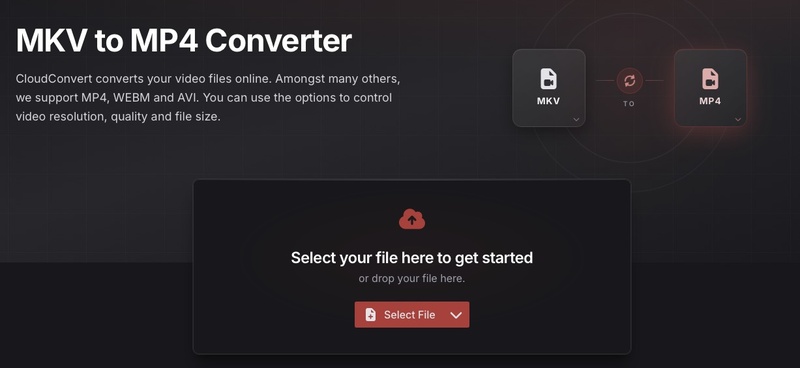 cloudconvert mkv to mp4 converter