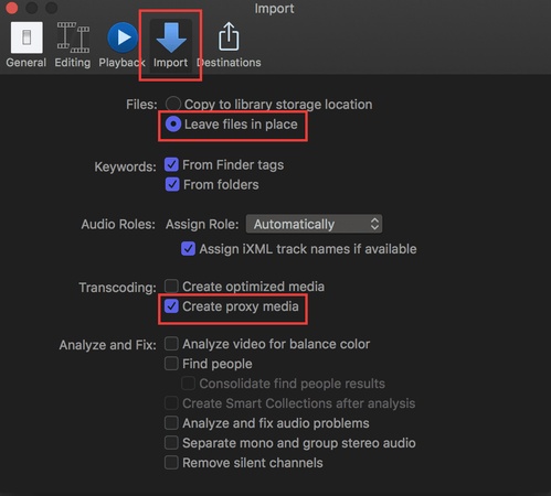 crear medios proxy fcp