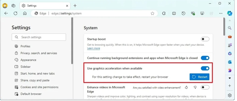 disable edge hardware acceleration