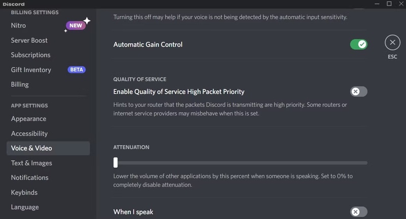 Aktivieren Sie Qualitätsdienst mit hoher Paketpriorität, um nicht abspielbare Discord-Videos zu beheben