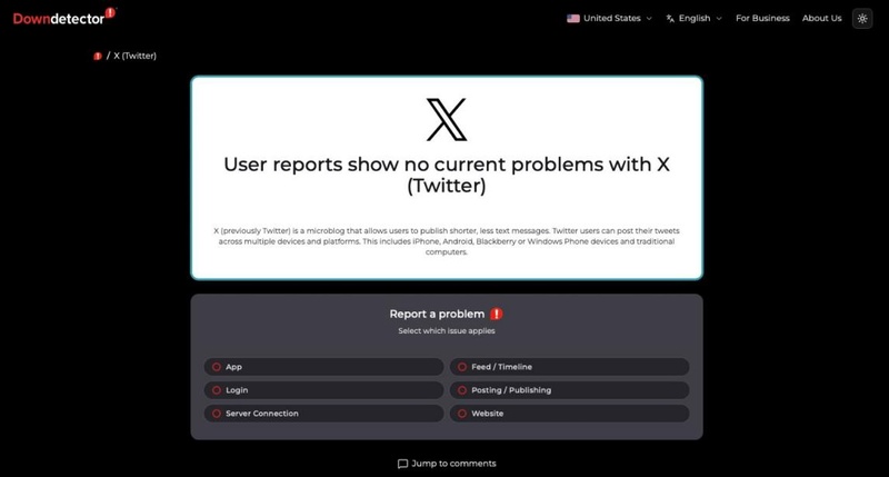 downdetector check twitter server status