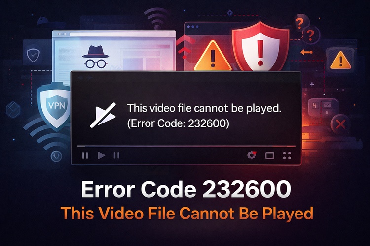 error code 232600 fix