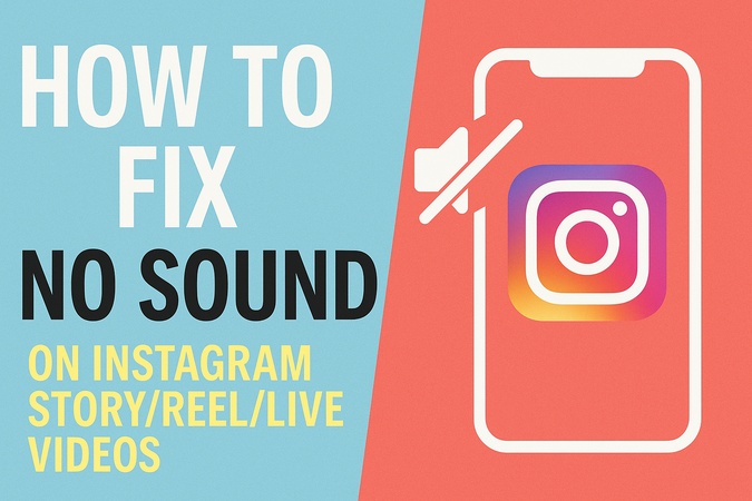 fix no sound on instagram