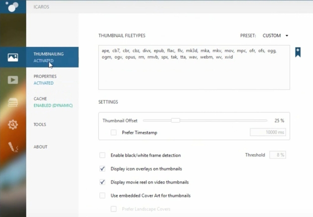 icaros thumbnail generator