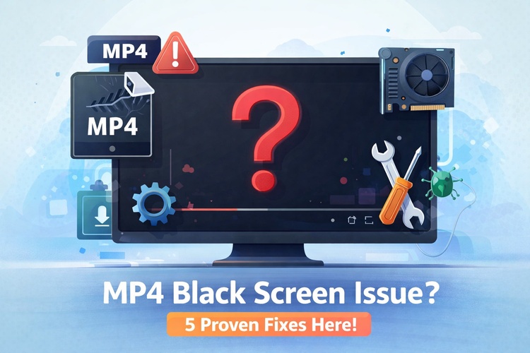 mp4 black screen